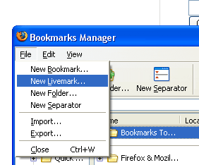 RSS Livemark